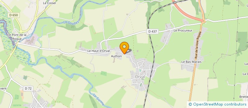 localisation de l'entreprise SCI MAMO  ORVAL SUR SIENNE