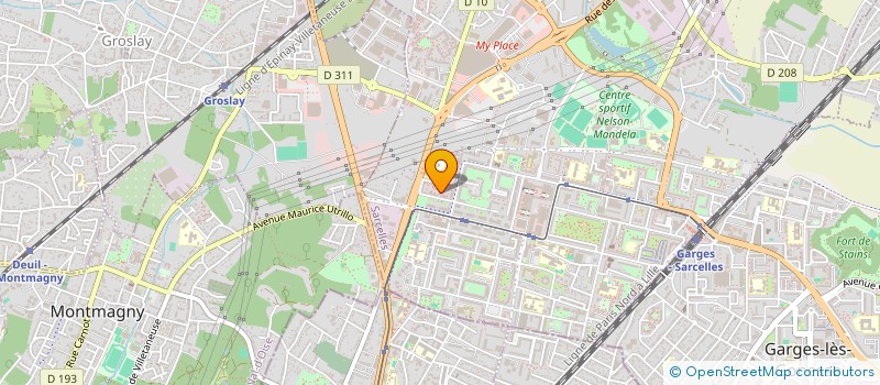 localisation de l'entreprise SCI MAMONE  SARCELLES