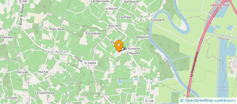 localisation de l'entreprise SCI MAMONT à FRONSAC