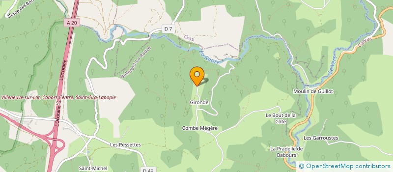 localisation de l'entreprise SCI MAMOUCH  BELLEFONT-LA RAUZE