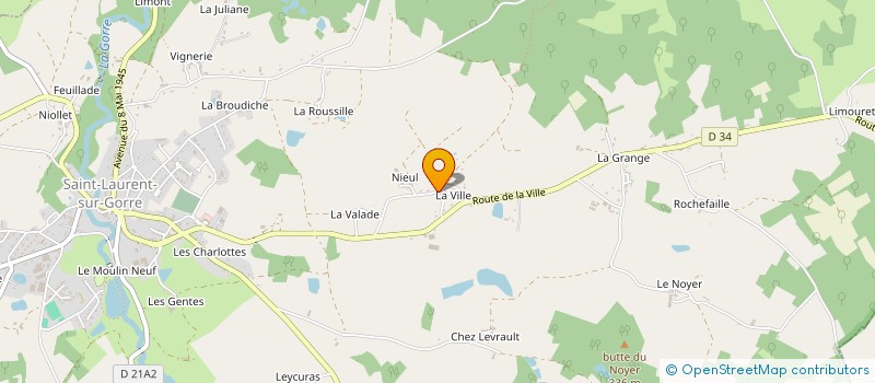 localisation de l'entreprise SCI MAMOUR  SAINT-LAURENT-SUR-GORRE