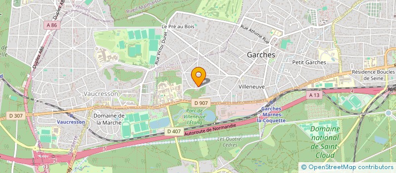 localisation de l'entreprise SCI MAMS à GARCHES