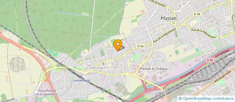 localisation de l'entreprise SCI MAMU  LUTTERBACH