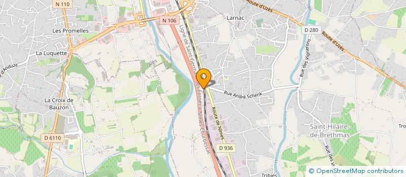 localisation de l'entreprise SCI MAMUNI  SAINT-HILAIRE-DE-BRETHMAS