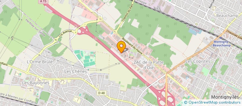 localisation de l'entreprise SCI MAN  HERBLAY-SUR-SEINE