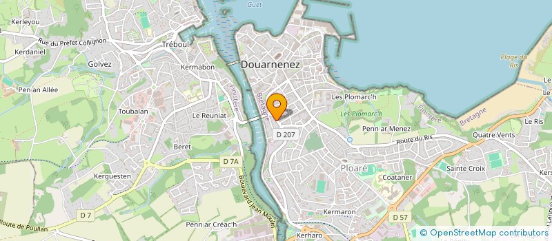 localisation de l'entreprise SCI MANA  DOUARNENEZ