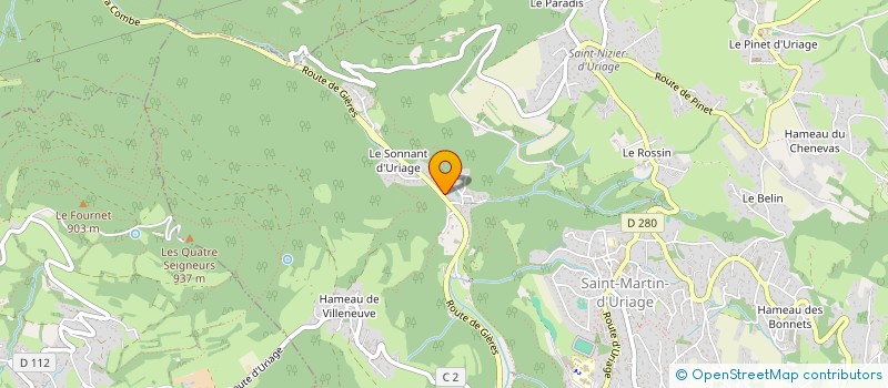 localisation de l'entreprise SCI MANA  SAINT-MARTIN-D'URIAGE