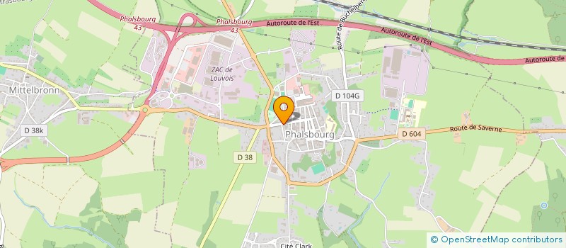 localisation de l'entreprise SCI MANA  PHALSBOURG