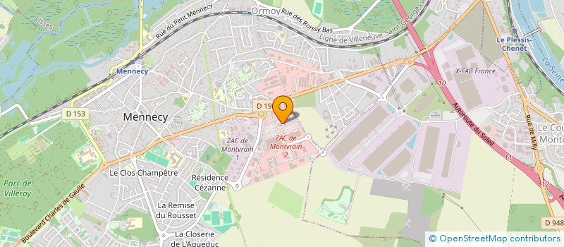 localisation de l'entreprise SCI MANACIUS  MENNECY