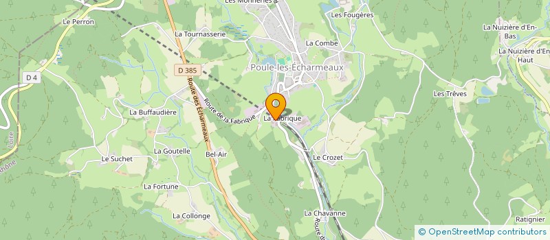 localisation de l'entreprise SCI MANADE  POULE-LES-ECHARMEAUX