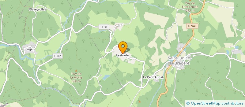 localisation de l'entreprise SCI MANADE à SAINT-JUNIEN-LA-BREGERE