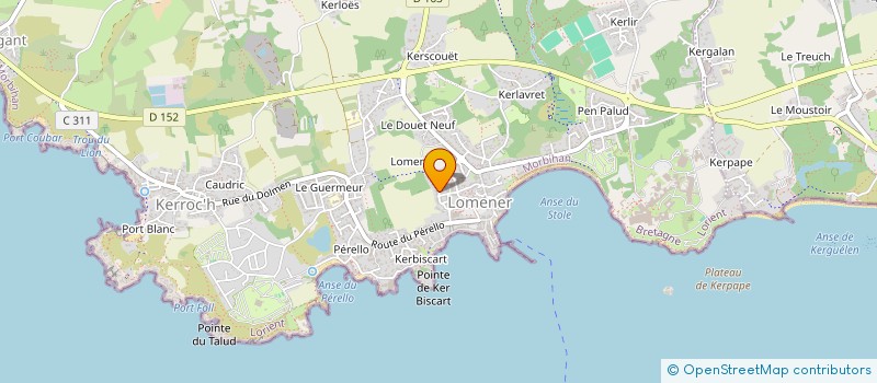 localisation de l'entreprise SCI MANAGO  PLOEMEUR