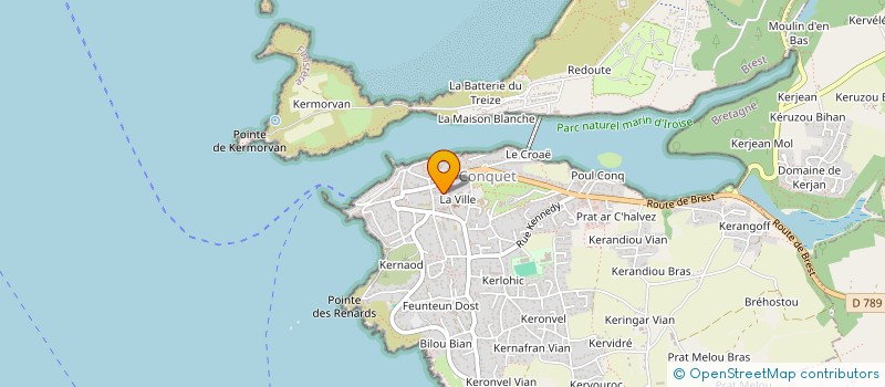 localisation de l'entreprise SCI MANAIL  LE CONQUET