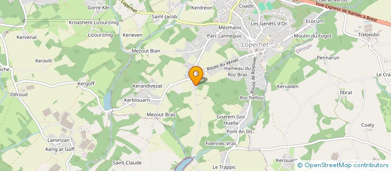 localisation de l'entreprise SCI MANAJE  LOPERHET