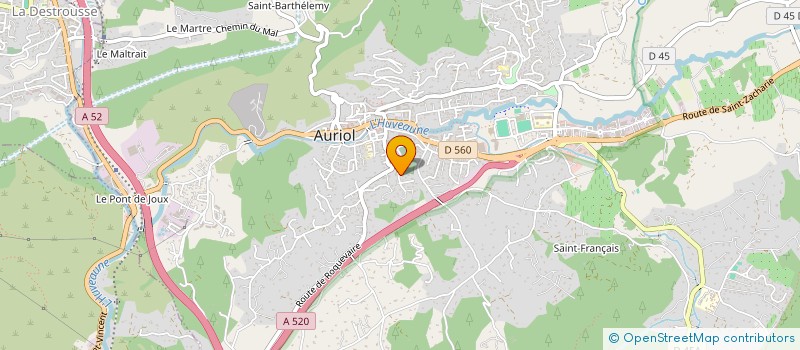 localisation de l'entreprise SCI MANALEA  AURIOL