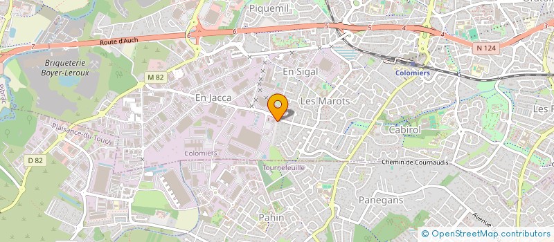 localisation de l'entreprise SCI MANALI à COLOMIERS