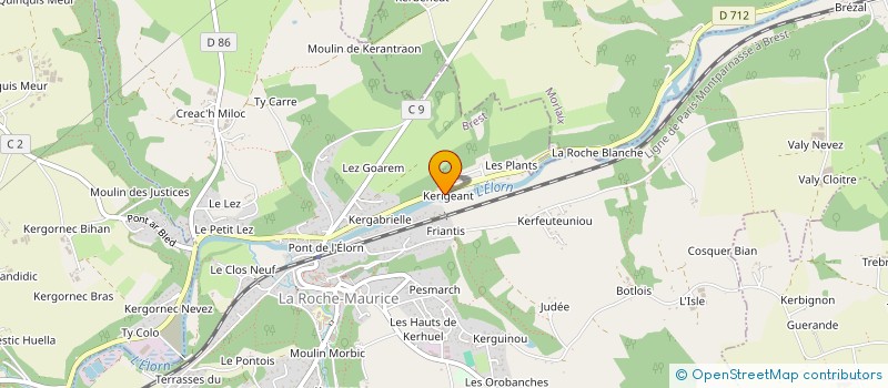 localisation de l'entreprise SCI MANALO  LA ROCHE-MAURICE