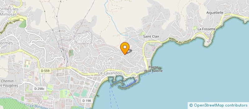 localisation de l'entreprise SCI MANANA à LE LAVANDOU