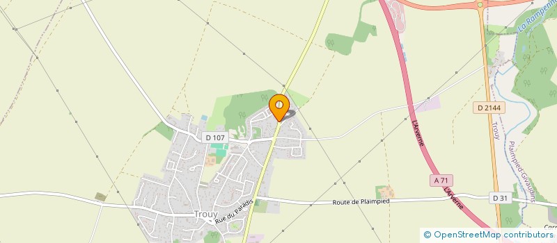 localisation de l'entreprise SCI MANARES  TROUY