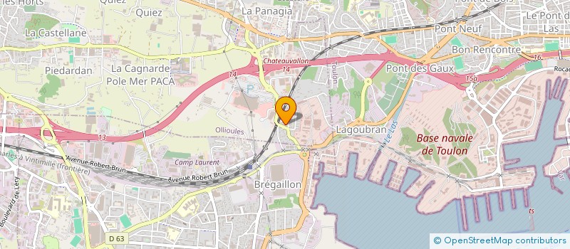 localisation de l'entreprise SCI MANAROMY  OLLIOULES