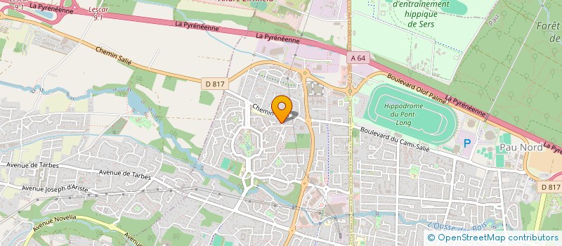 localisation de l'entreprise SCI MANATHAN à LONS