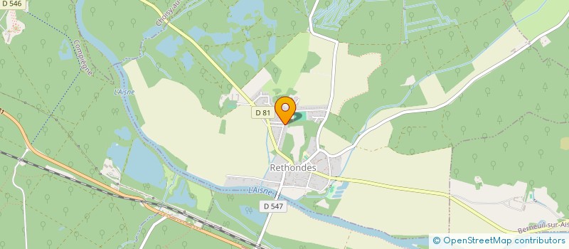 localisation de l'entreprise SCI MANATIM  RETHONDES