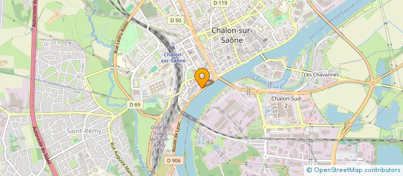 localisation de l'entreprise SCI MANBAR IMMOBILIER à CHALON-SUR-SAONE