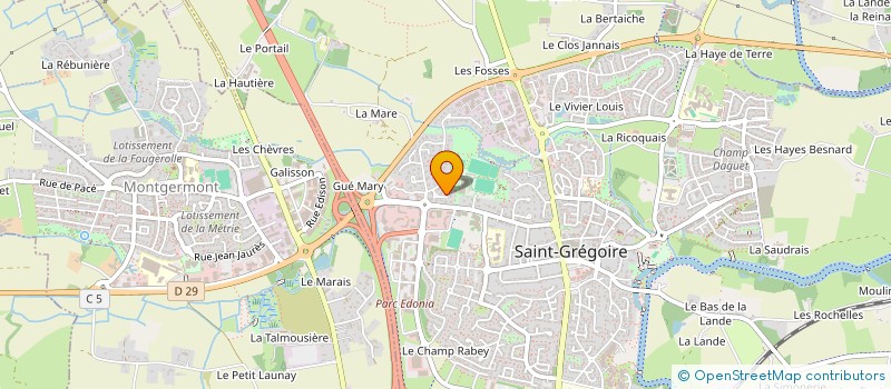 localisation de l'entreprise SCI MANDAIS  SAINT-GREGOIRE
