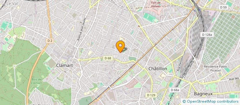 localisation de l'entreprise SCI MANDALAY  CHATILLON