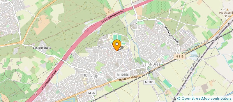 localisation de l'entreprise SCI MANDARINE à BAILLARGUES