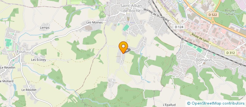 localisation de l'entreprise SCI MANDARINE  SAINT-ALBAN-DE-ROCHE