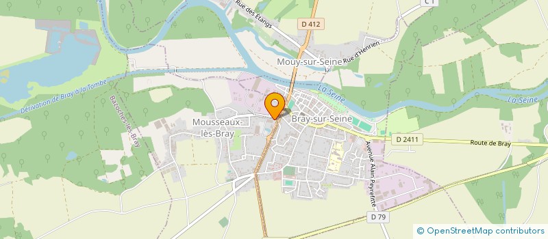 localisation de l'entreprise SCI MANDARINE  MOUSSEAUX-LES-BRAY