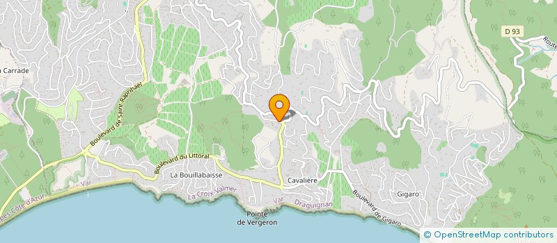 localisation de l'entreprise SCI MANDARINIERE  LA CROIX-VALMER