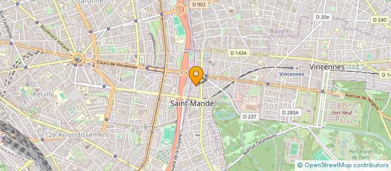 localisation de l'entreprise SCI MANDE OFFICE à SAINT-MANDE