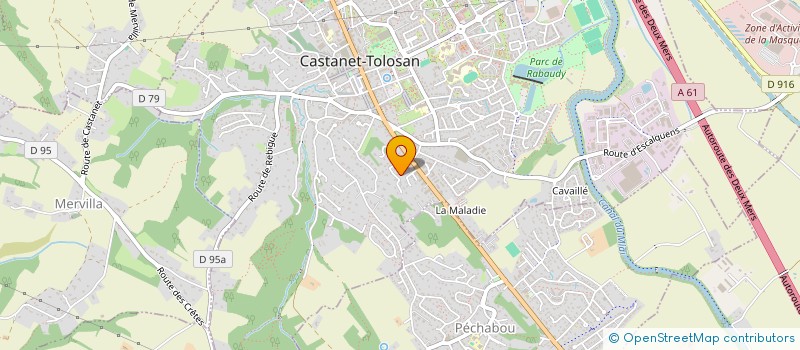 localisation de l'entreprise SCI MANDIBULE à CASTANET-TOLOSAN