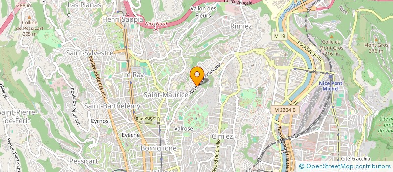 localisation de l'entreprise SCI MANDOUX à NICE
