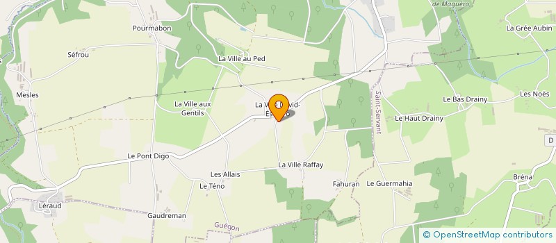 localisation de l'entreprise SCI MANDRAGORE  GUEGON