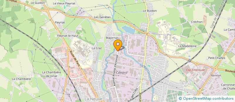 localisation de l'entreprise SCI MANDRILLON à BOURG-EN-BRESSE