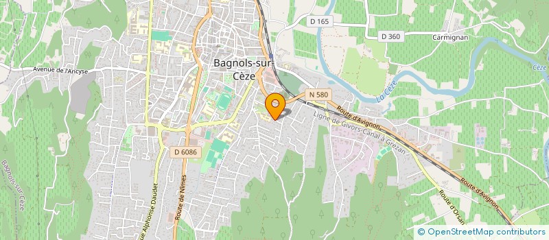 localisation de l'entreprise SCI MANDY  BAGNOLS-SUR-CEZE