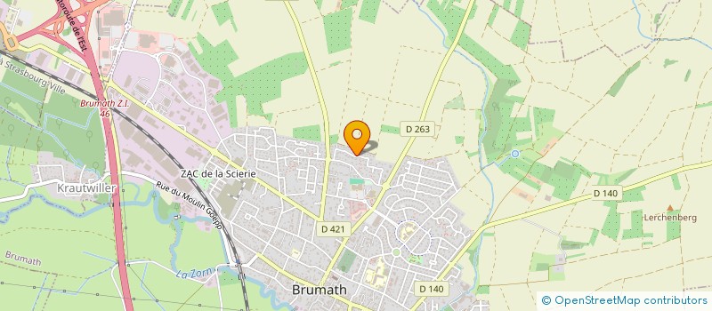 localisation de l'entreprise SCI MANDY  BRUMATH