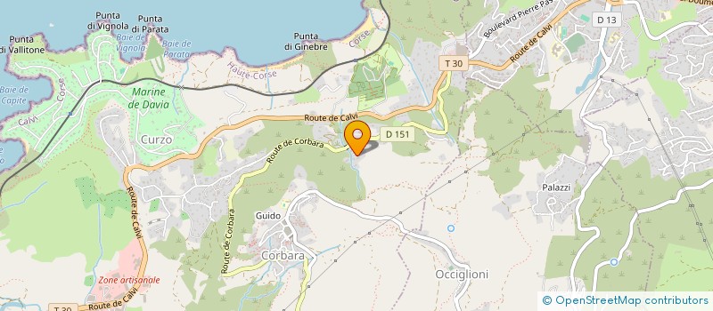 localisation de l'entreprise SCI MANE BRAS à CORBARA