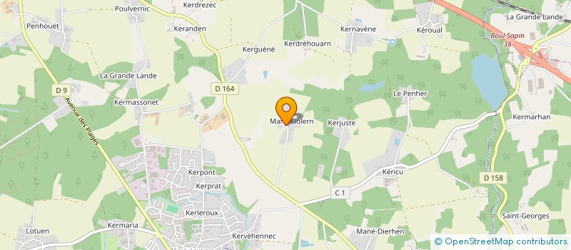 localisation de l'entreprise SCI MANE GOLERN  KERVIGNAC