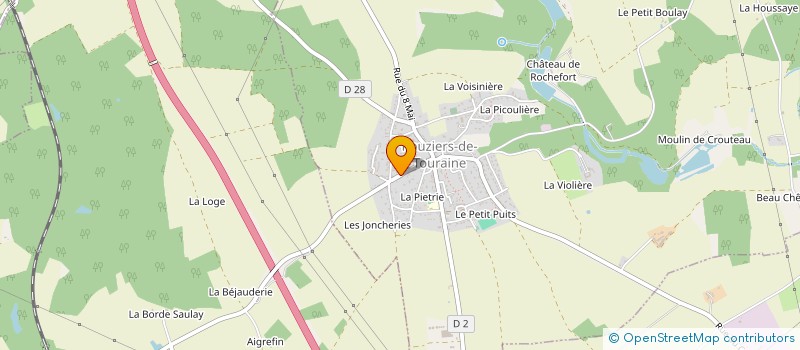 localisation de l'entreprise SCI MANE VIHAN 5 à ROUZIERS-DE-TOURAINE