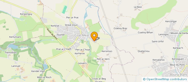 localisation de l'entreprise SCI MANELINE  COAT-MEAL