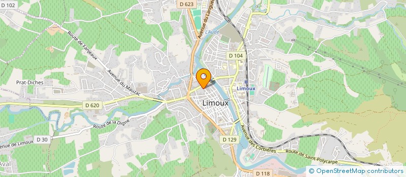 localisation de l'entreprise SCI MANENS JAURES à LIMOUX
