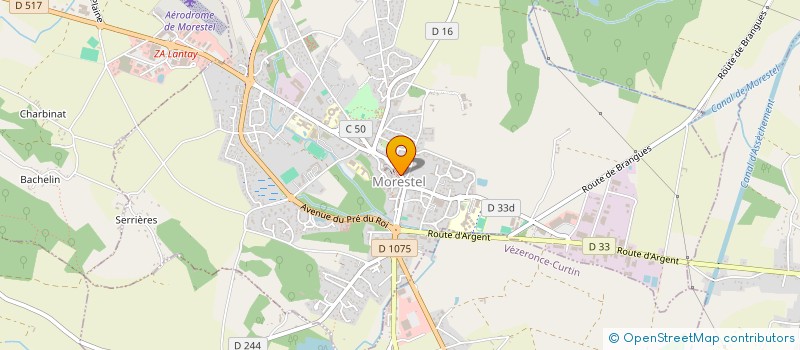 localisation de l'entreprise SCI MANET  MORESTEL