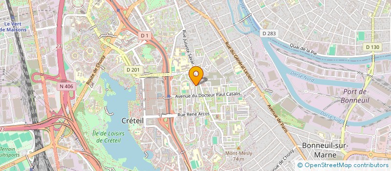 localisation de l'entreprise SCI MANET à CRETEIL