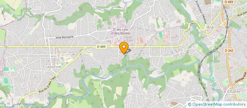 localisation de l'entreprise SCI MANEW GREZIEU  CRAPONNE