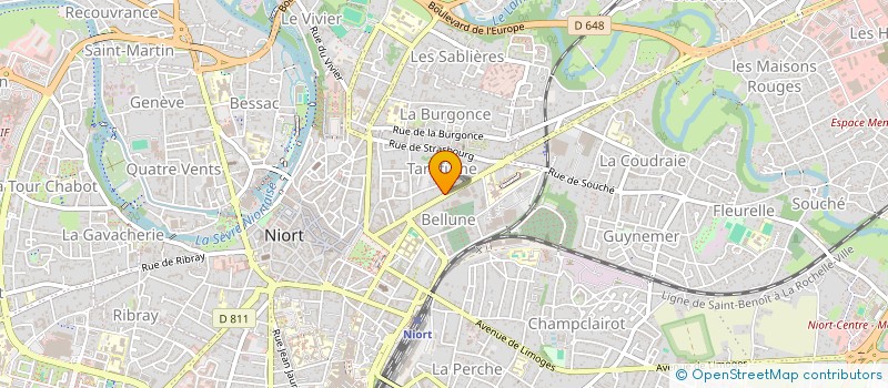 localisation de l'entreprise SCI MANG à NIORT