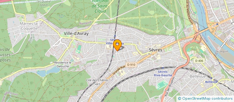 localisation de l'entreprise SCI MANGAREVA  SEVRES